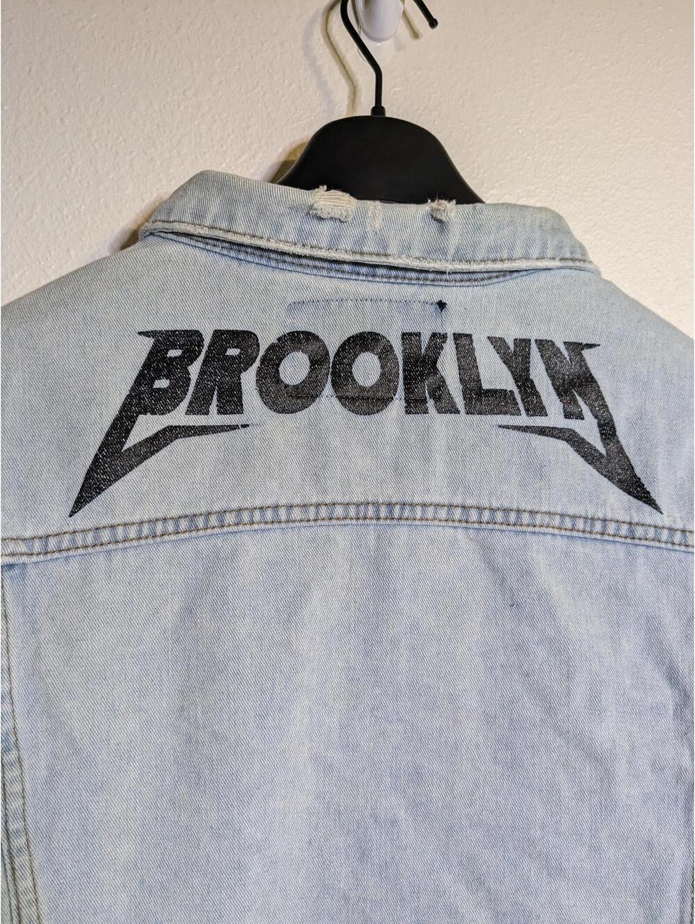 Trademark Brooklyn Cloth Distressed Denim Button-Up Jacket Men’s XL - Picture 7 of 9